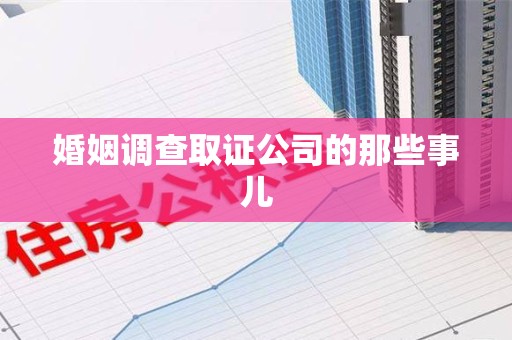 大连婚姻调查取证公司的那些事儿