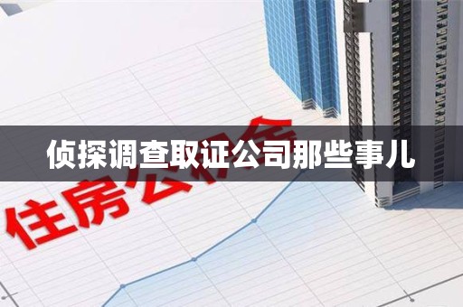 大连侦探调查取证公司那些事儿