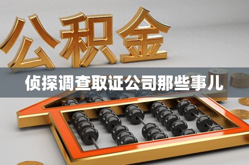 大连侦探调查取证公司那些事儿