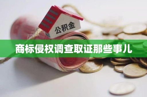 大连商标侵权调查取证那些事儿