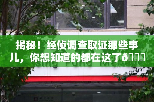 大连揭秘！经侦调查取证那些事儿，你想知道的都在这了😎