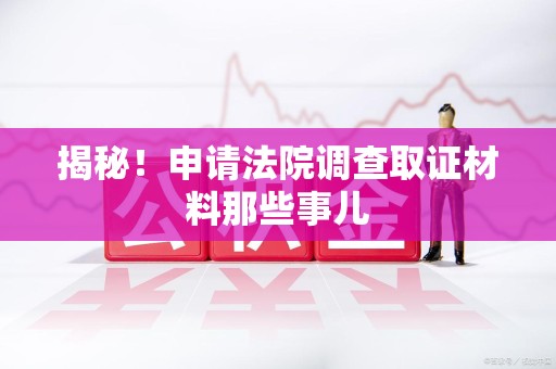 大连揭秘！申请法院调查取证材料那些事儿