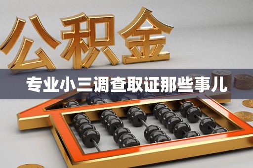 大连专业小三调查取证那些事儿