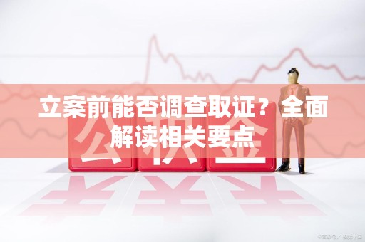 大连立案前能否调查取证？全面解读相关要点