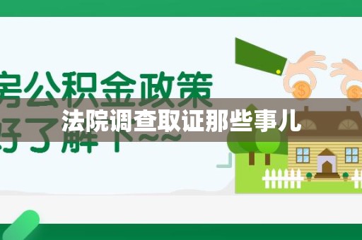 大连法院调查取证那些事儿