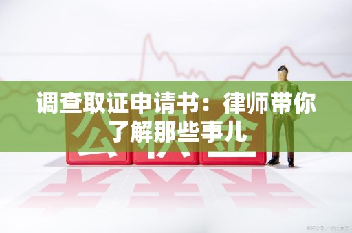 大连调查取证申请书：律师带你了解那些事儿