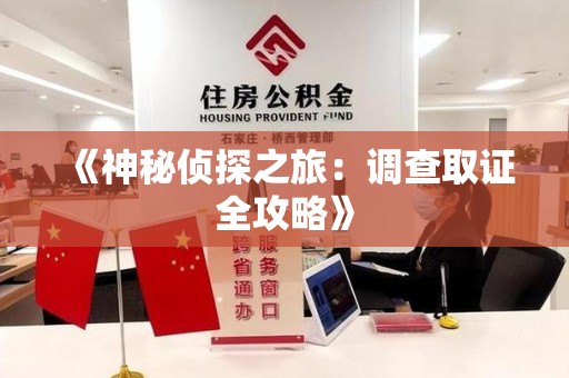 大连《神秘侦探之旅：调查取证全攻略》