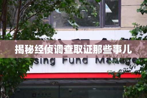 大连揭秘经侦调查取证那些事儿