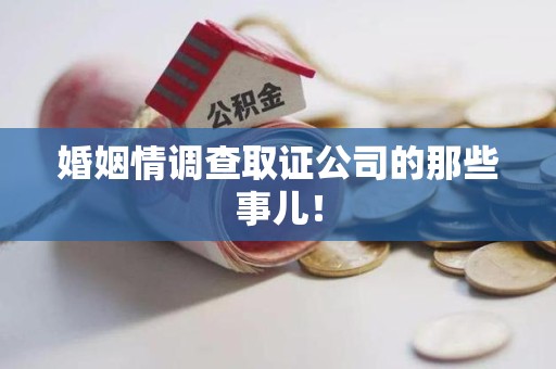 大连婚姻情调查取证公司的那些事儿！